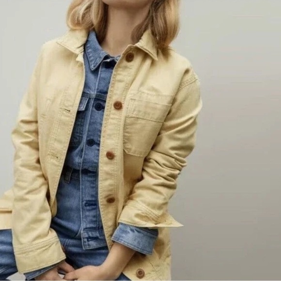 Everlane The Cinchable Chore Jacket in Golden Hour Size Small - Picture 1 of 16